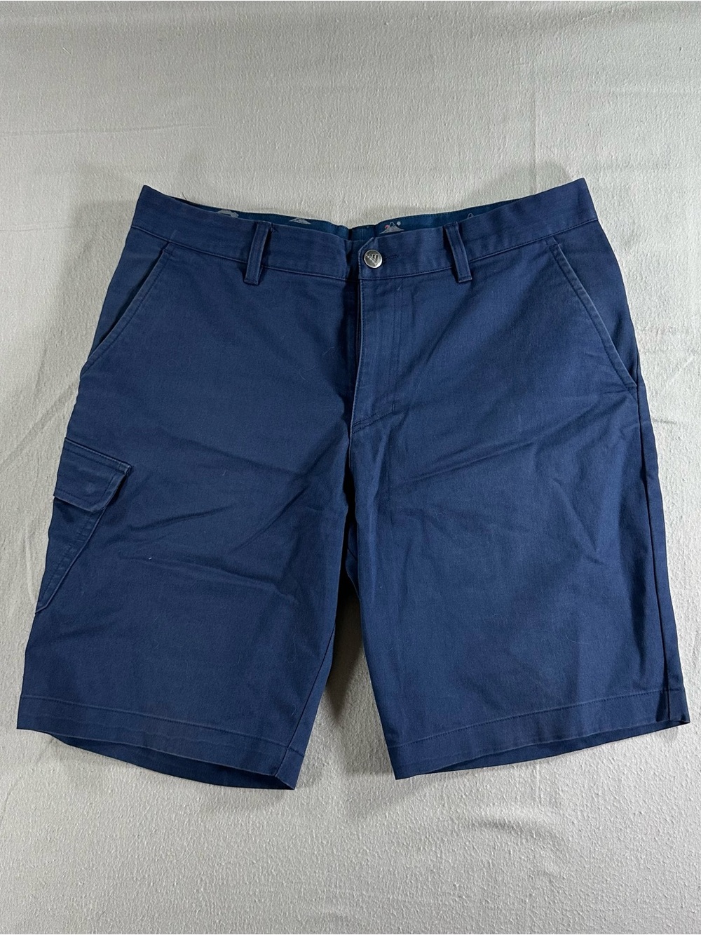Adidas Men’s Adicross Golf Cargo Shorts Blue Size 32 Stretch Performance